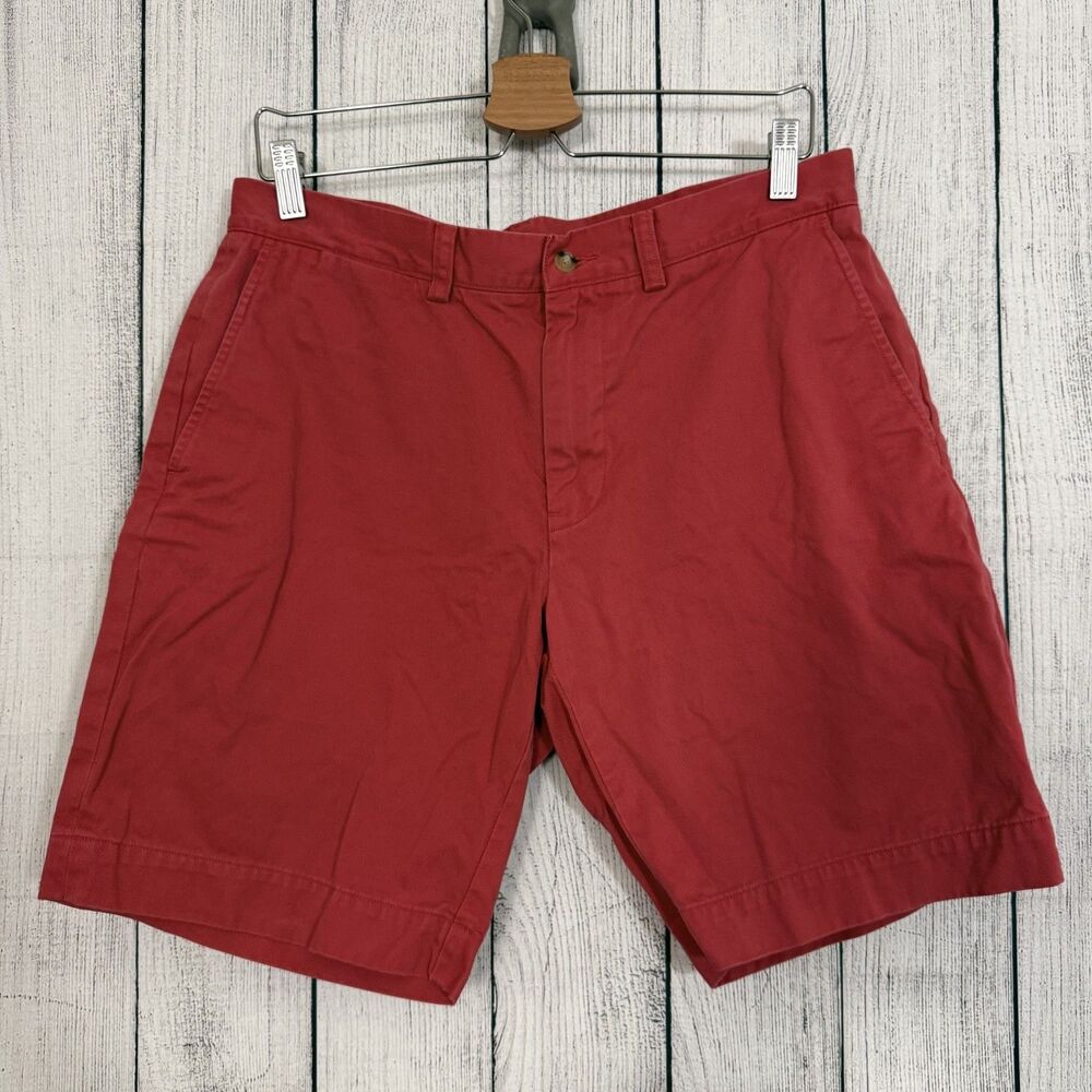 Polo Ralph Lauren Men's W33 Pink Classic Fit Cotton 9" Inseam Bermuda Shorts